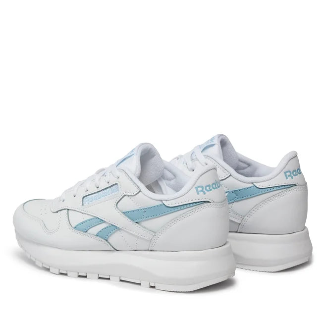 REEBOK WOMENS CLASSIC LEATHER - WHITE/BLUE