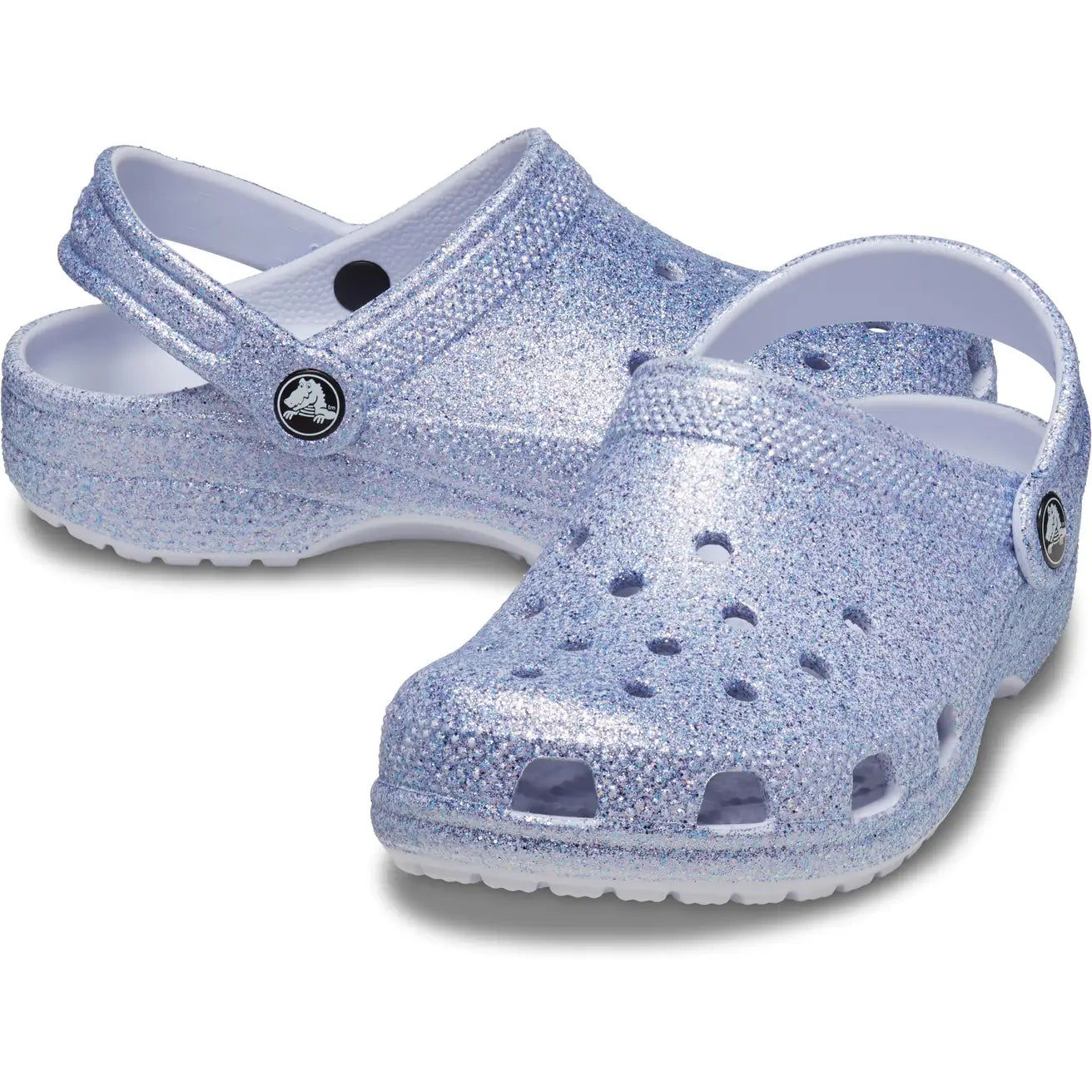 CROCS INFANT CLASSIC GLITTER CLOG - FROSTED GLITTER