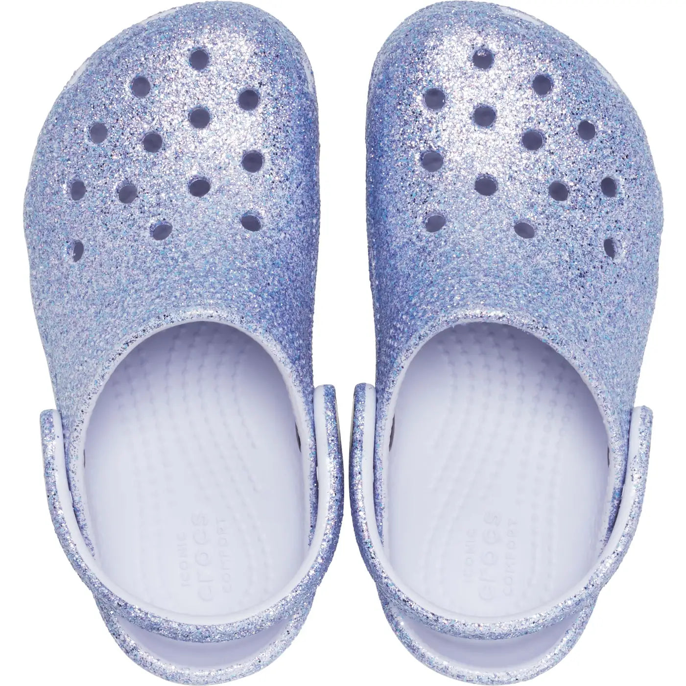 CROCS INFANT CLASSIC GLITTER CLOG - FROSTED GLITTER