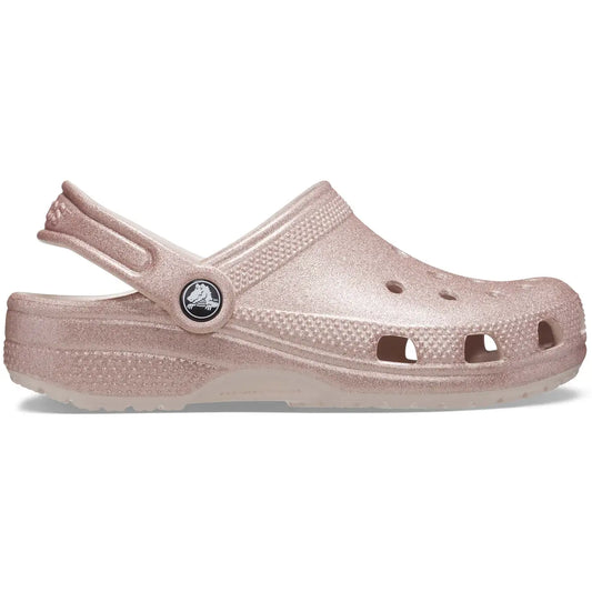 CROCS INFANT CLASSIC GLITTER CLOG - QUARTZ