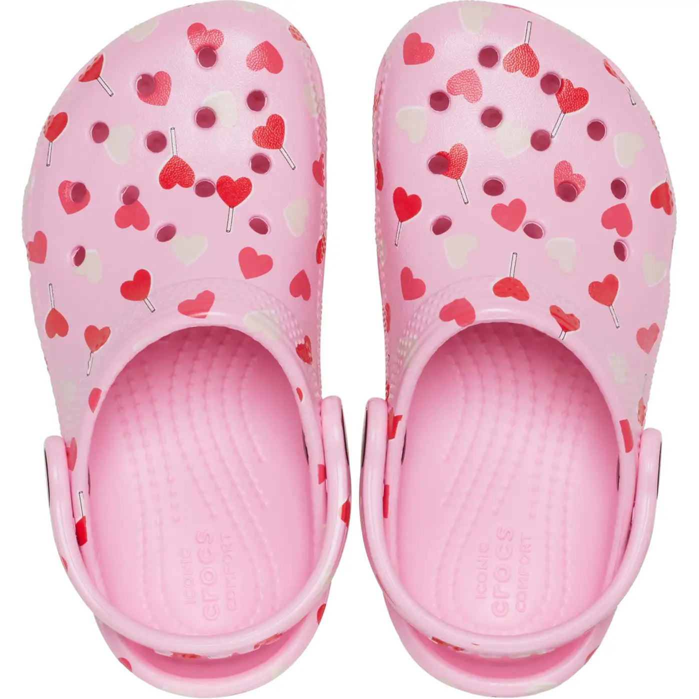 CROCS KIDS CLASSIC VDAY CLOG - FLAMINGO