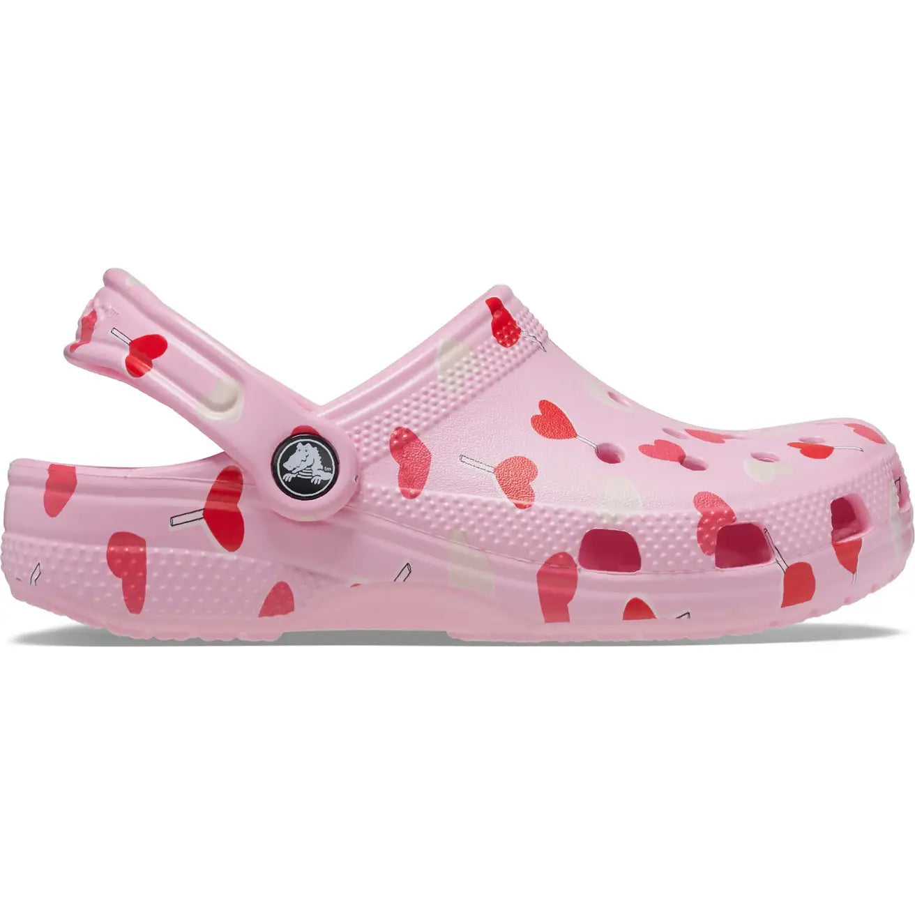 CROCS KIDS CLASSIC VDAY CLOG - FLAMINGO