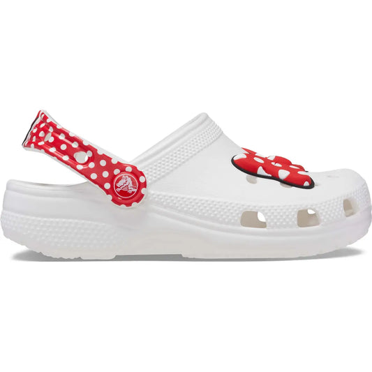 CROCS INFANT DISNEY MINNIE MOUSE CLOG - WHITE/RED