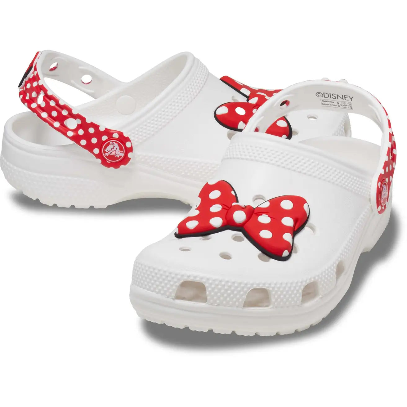 CROCS INFANT DISNEY MINNIE MOUSE CLOG - WHITE/RED