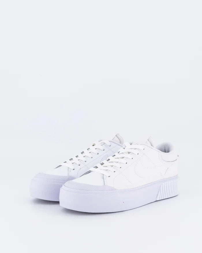 NIKE WOMENS COURT LEGACY LIFT - WHITE/WHITE