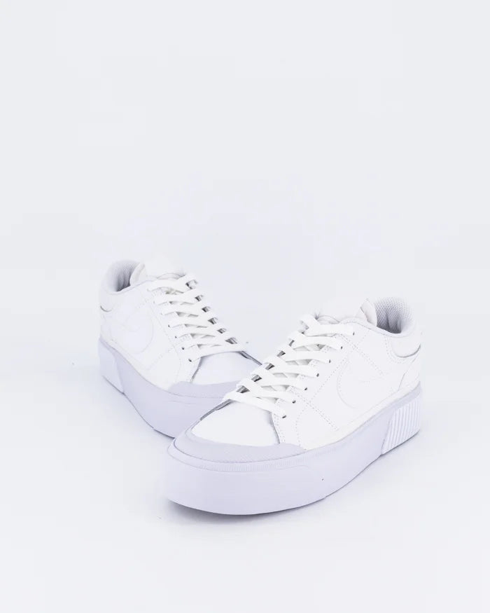 NIKE WOMENS COURT LEGACY LIFT - WHITE/WHITE