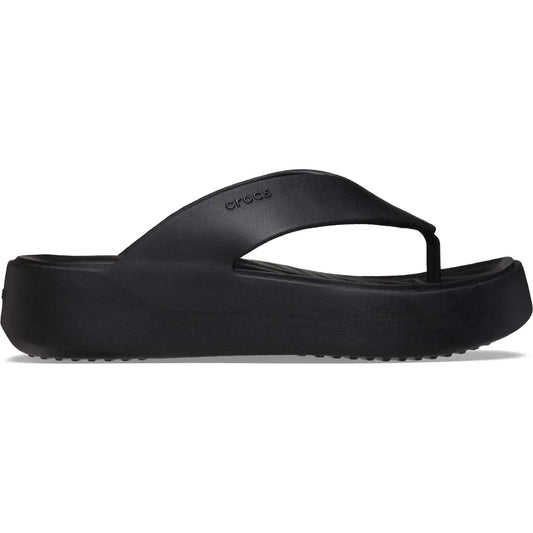 CROCS WOMENS GETAWAY PLATFORM FLIP - BLACK