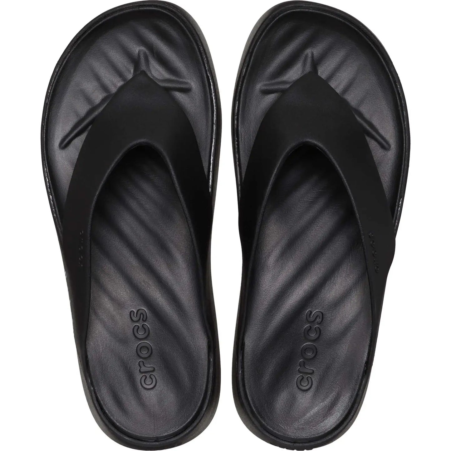 CROCS WOMENS GETAWAY PLATFORM FLIP - BLACK