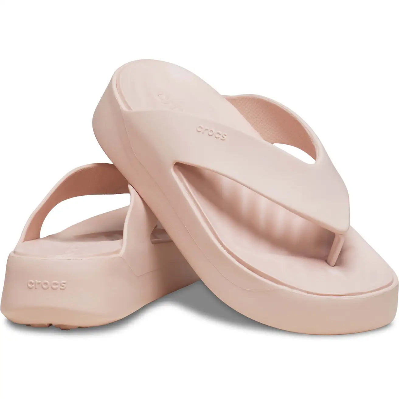 CROCS WOMENS GETAWAY PLATFORM FLIP - QUARTZ