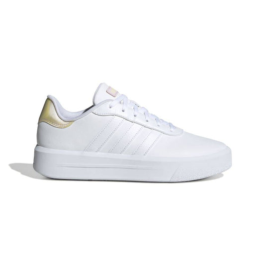 ADIDAS WOMENS COURT PLATFORM - WHITE