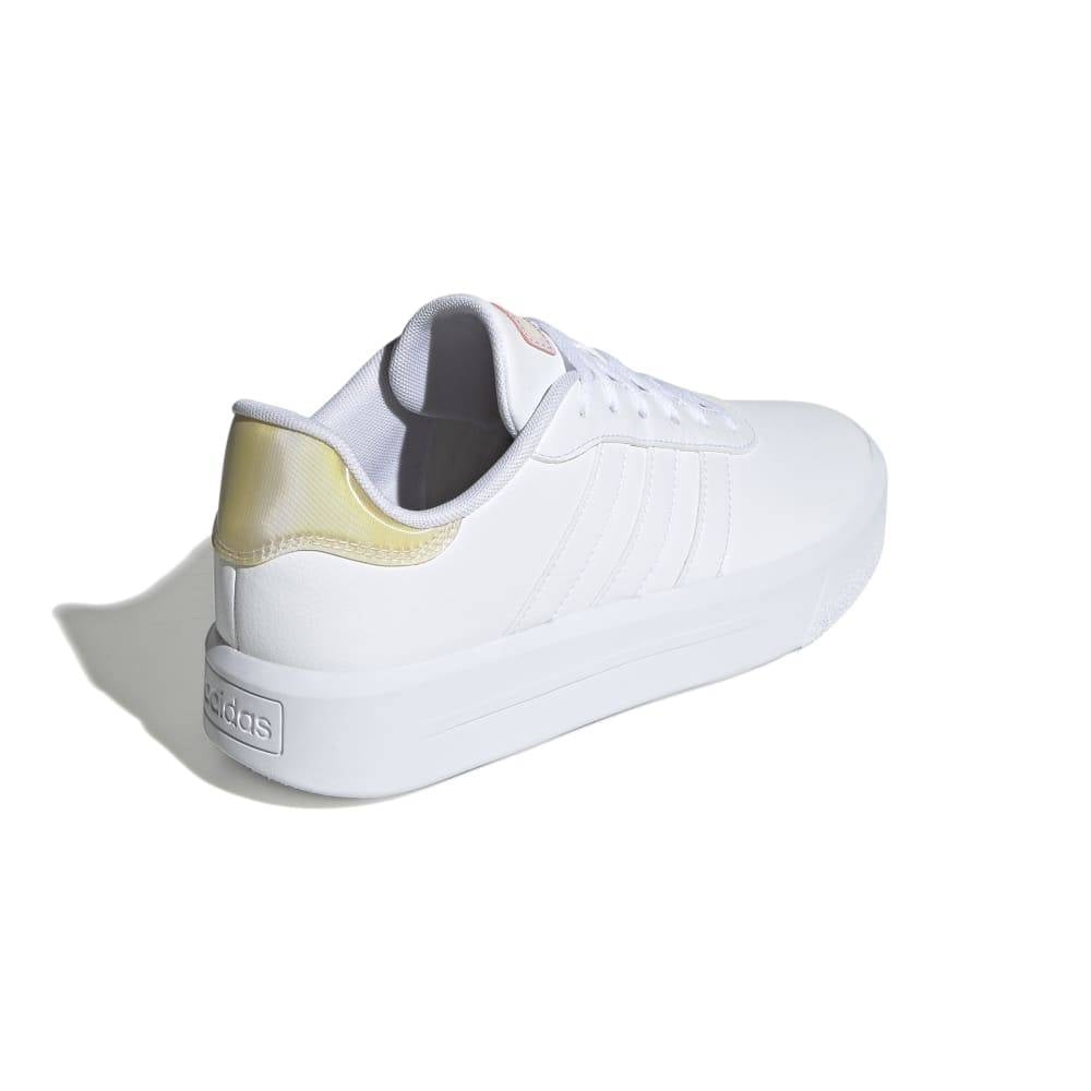 ADIDAS WOMENS COURT PLATFORM - WHITE