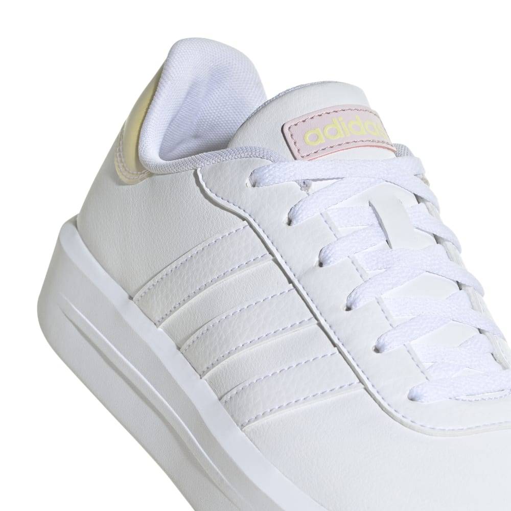 ADIDAS WOMENS COURT PLATFORM - WHITE