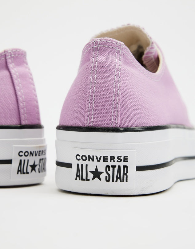 CONVERSE WOMENS CHUCK TAYLOR ALL STAR LIFT OX - CLASSIC AMETHYST/WHITE/BLACK