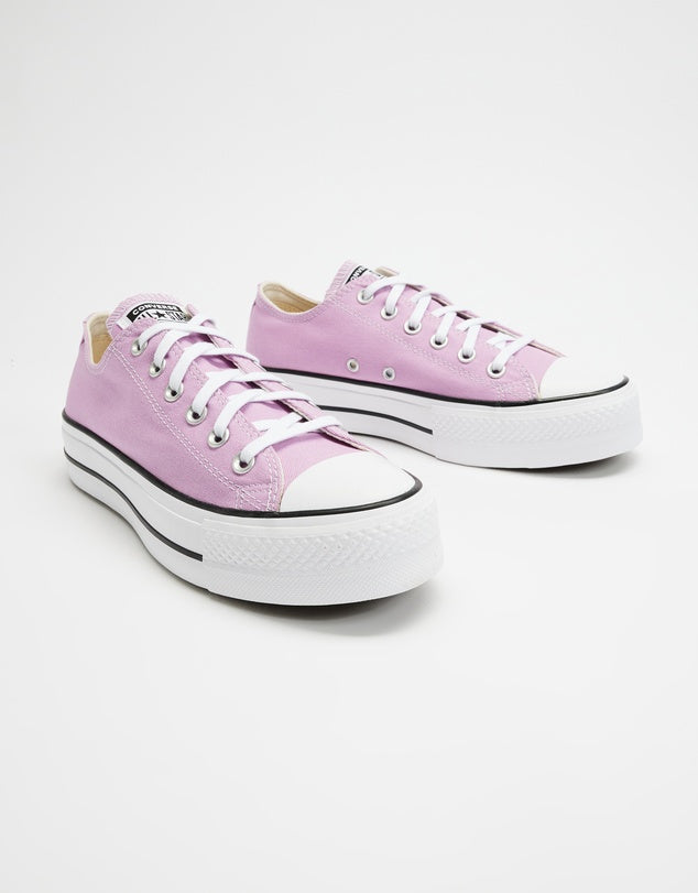 CONVERSE WOMENS CHUCK TAYLOR ALL STAR LIFT OX - CLASSIC AMETHYST/WHITE/BLACK