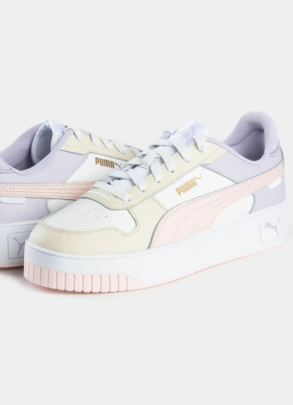 PUMA WOMENS CARINA STREET - WHITE/PINK/ALPINE SNOW