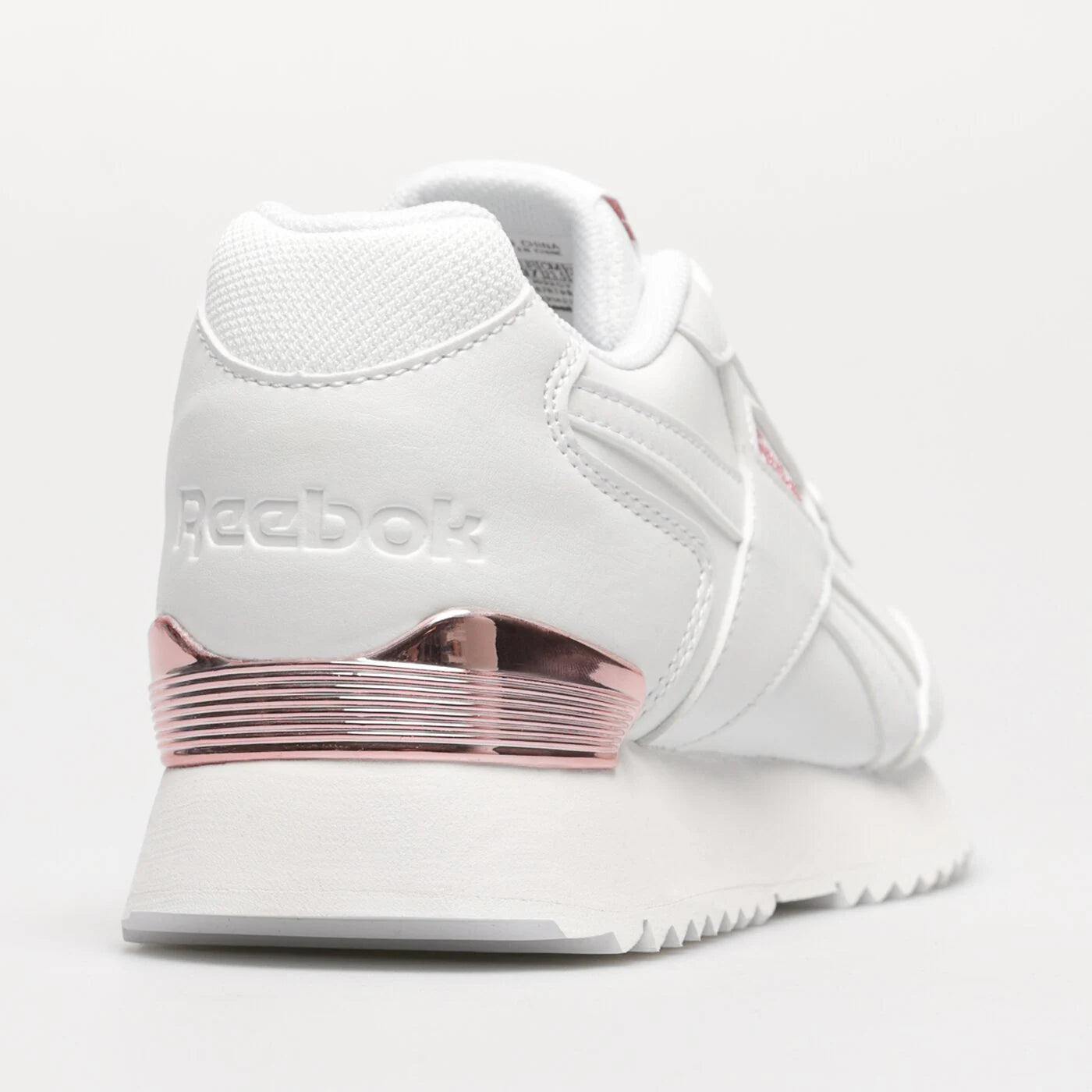 REEBOK WOMENS GLIDE RIPPLE CUP - WHITE/WHITE/ROSE GOLD