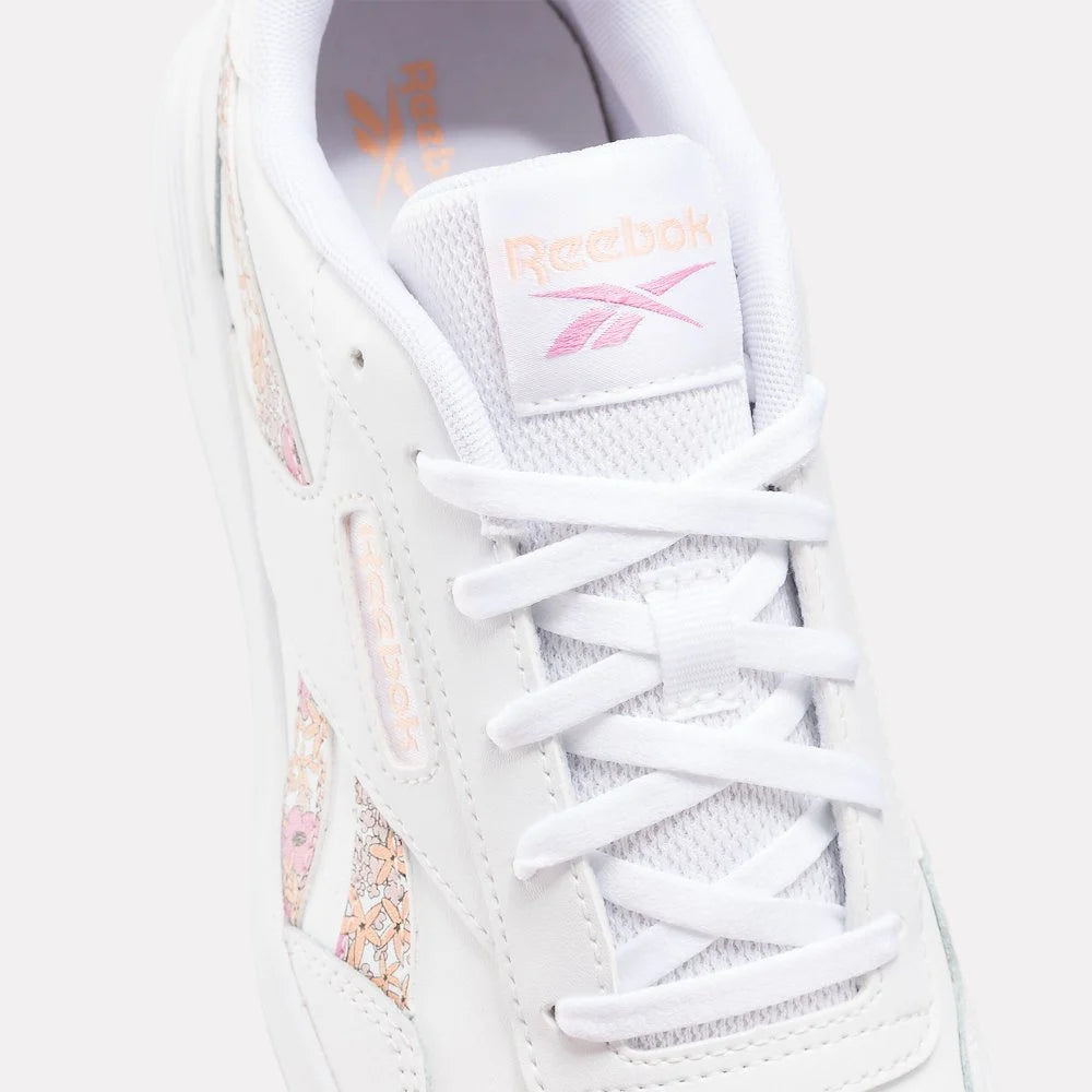 REEBOK WOMENS COURT ADVANCE - WHITE/PEACH GLOW