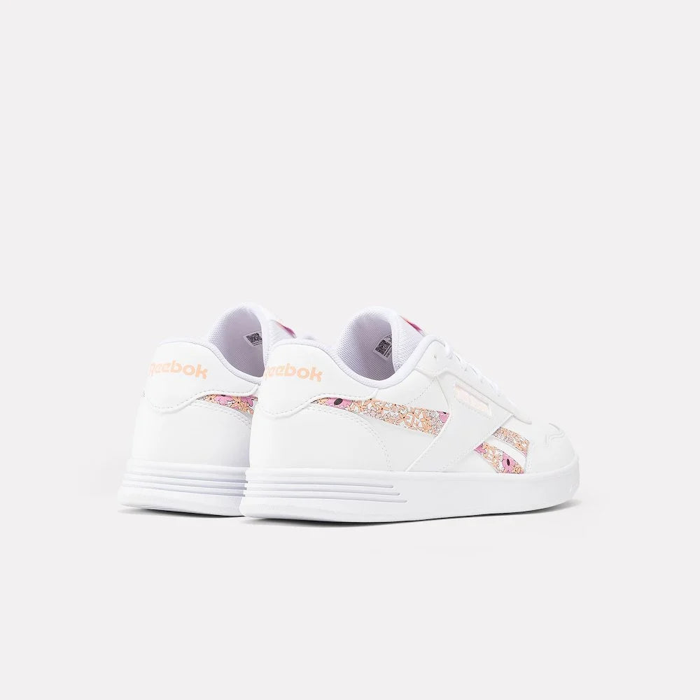 REEBOK WOMENS COURT ADVANCE - WHITE/PEACH GLOW