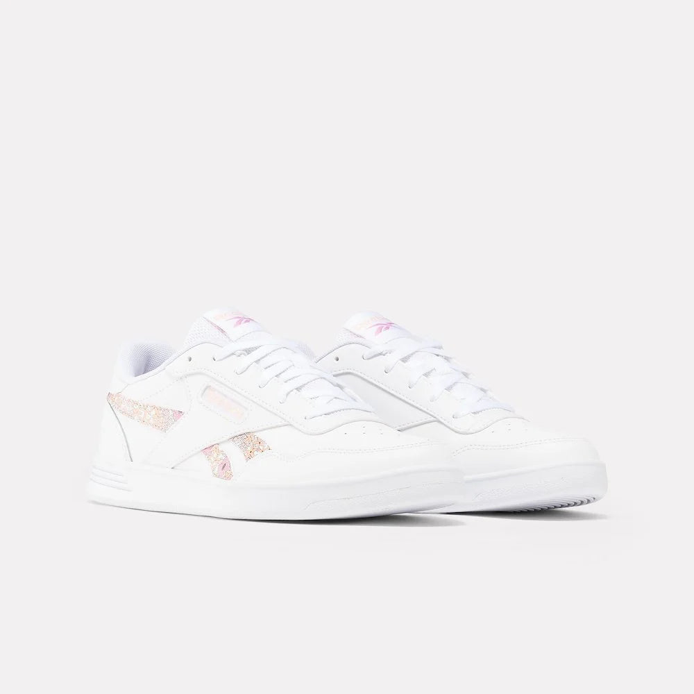 REEBOK WOMENS COURT ADVANCE - WHITE/PEACH GLOW