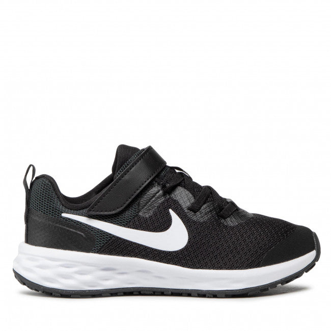 NIKE KIDS REVOLUTION 6 NN - BLACK/WHITE-DARK SMOKE GREY