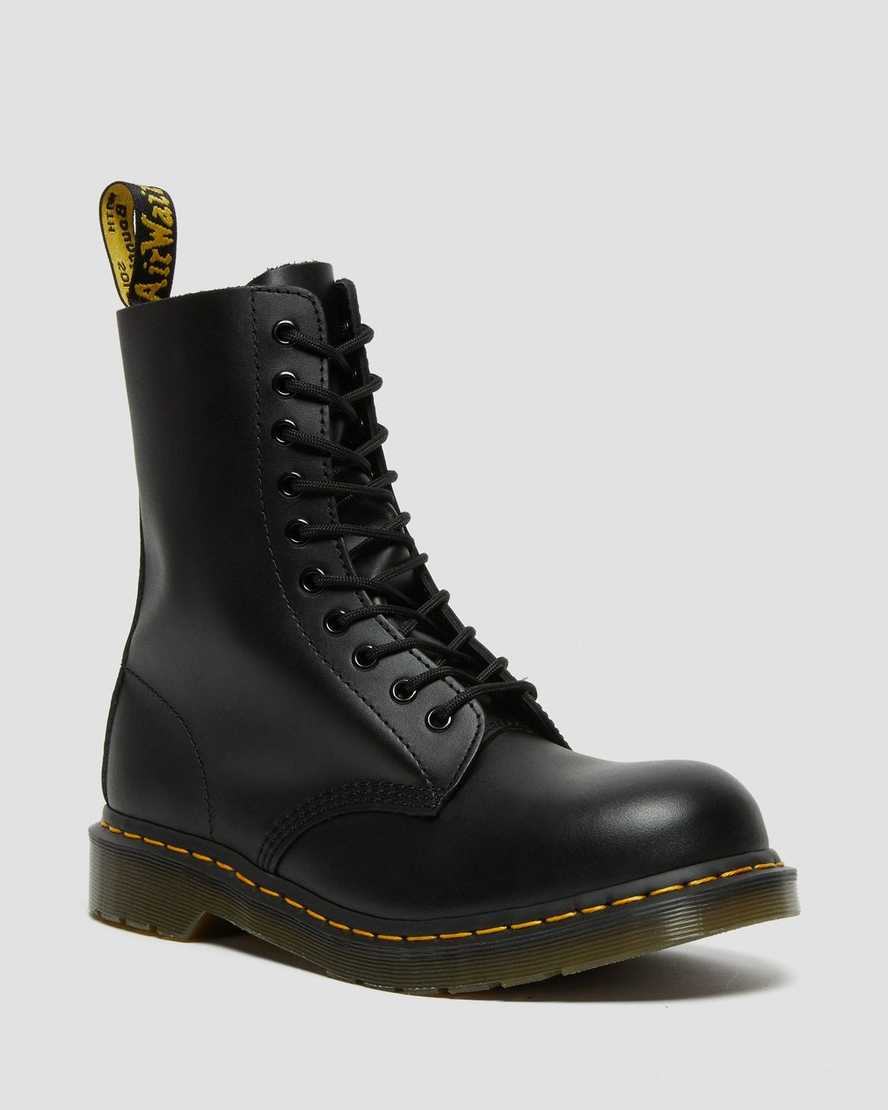 DR MARTEN 1919 LEATHER MID CALF BOOTS - BLACK FINE HAIRCELL – Lotsa Shoes