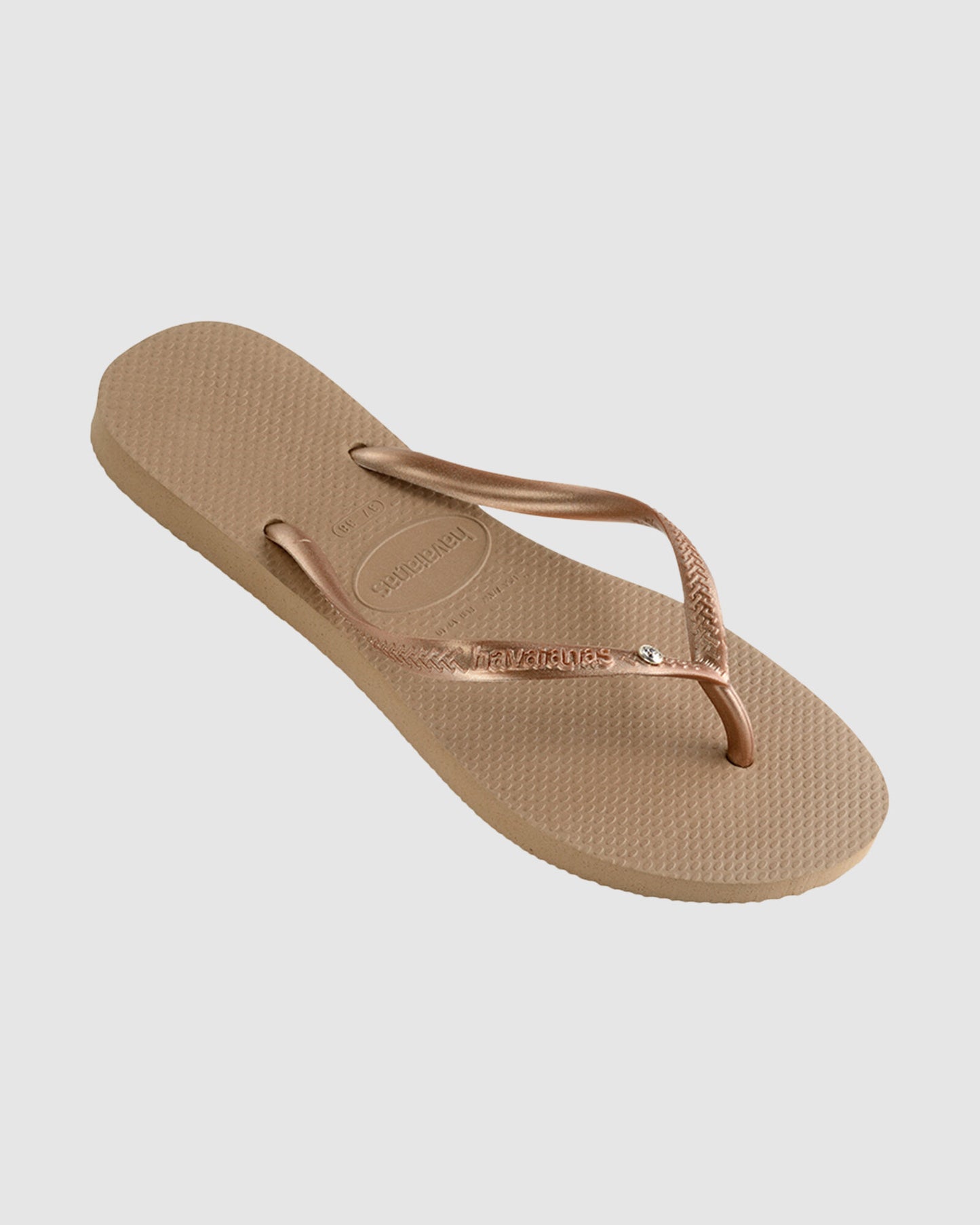 HAVAIANAS SLIM CRYSTAL - ROSE GOLD