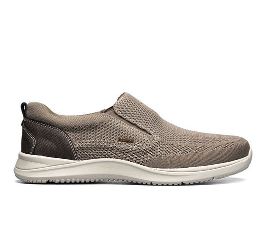 FLORSHEIM NUNN BUSH CONWAY KNIT MOC TOE SLIP ON - TAUPE