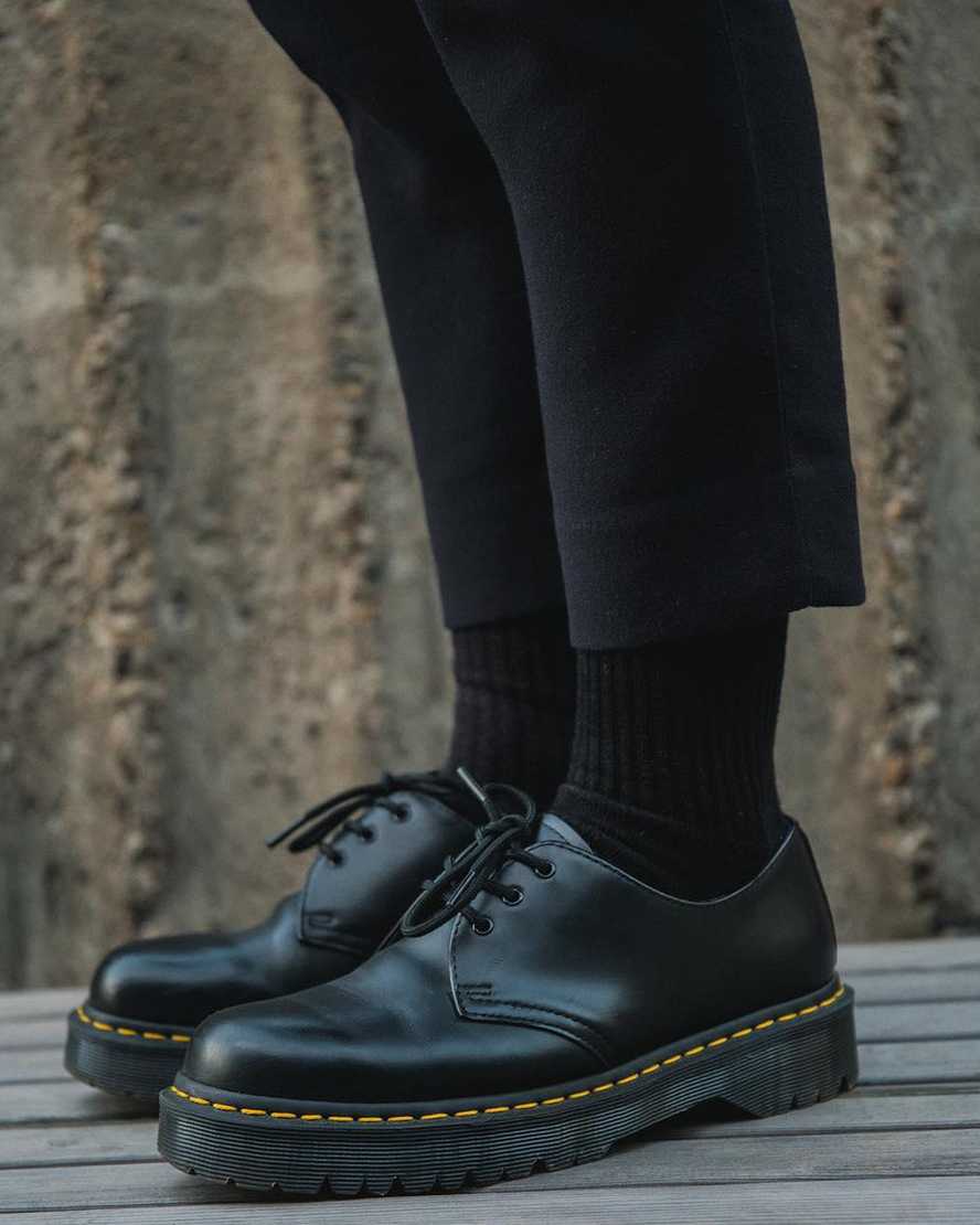 DR MARTENS 1461 BEX SMOOTH LEATHER - BLACK SMOOTH