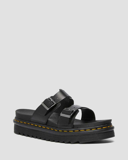 DR MARTENS MYLES SLIP ON SANDALS - BLACK BRANDO