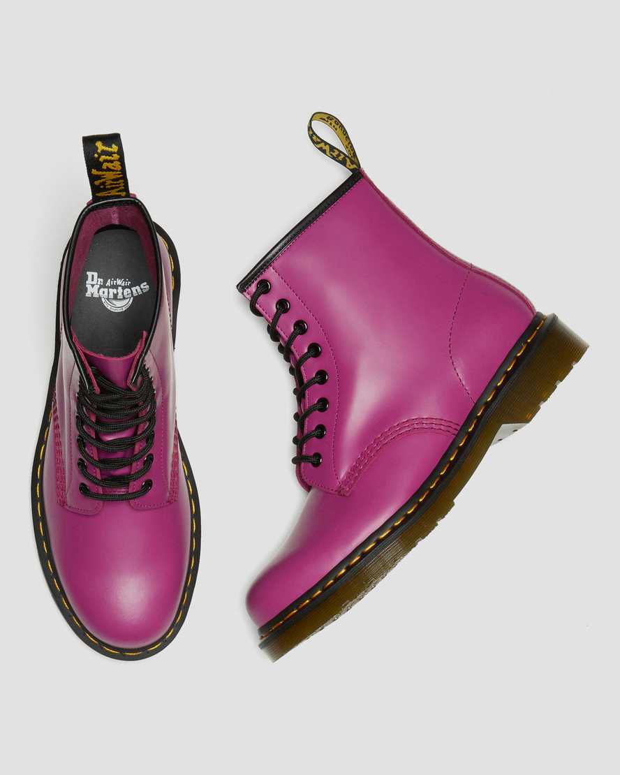 DR MARTENS 1460 SMOOTH LEATHER LACE UP - FUCHSIA SMOOTH LEATHER