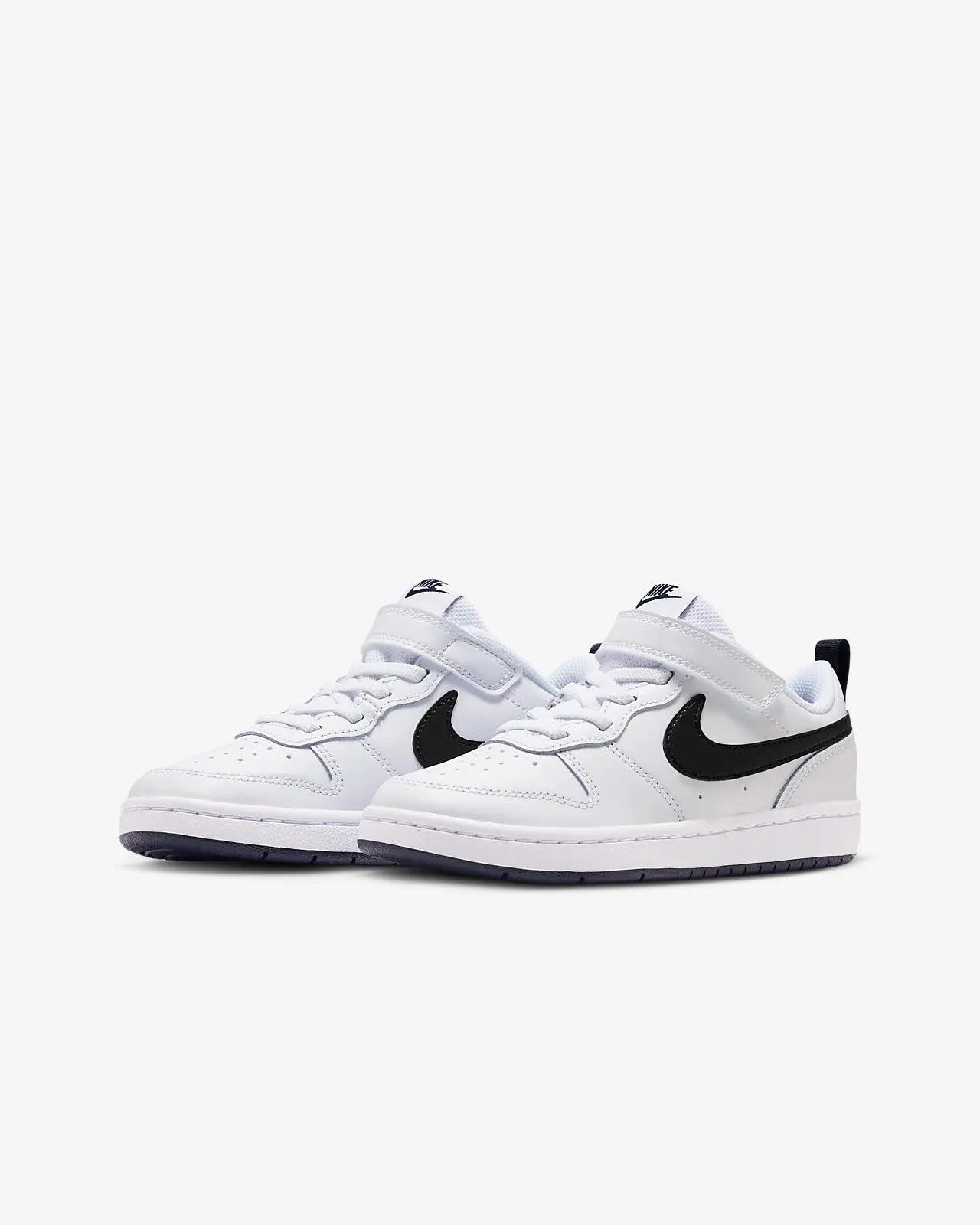 NIKE KIDS COURT BOROUGH LOW 2 - WHITE/BLACK