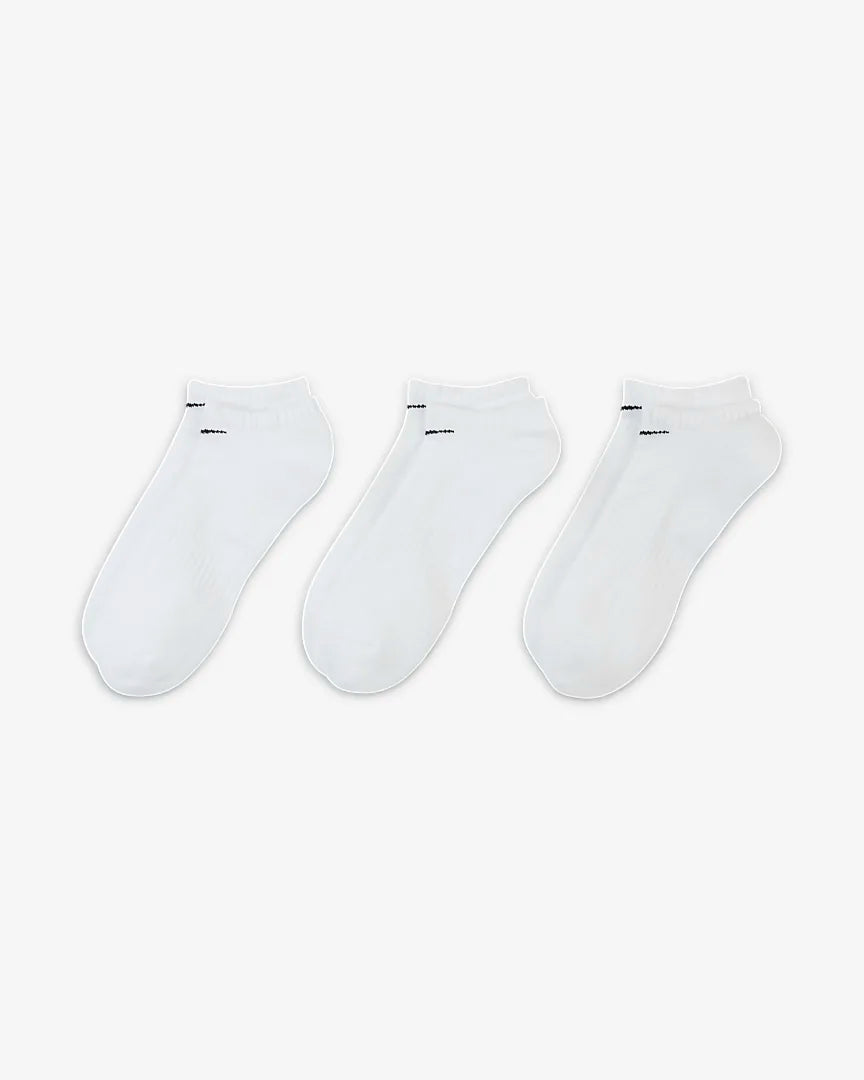 NIKE EVERYDAY COTTON CUSHIONED (3 PACK) - WHITE/BLACK