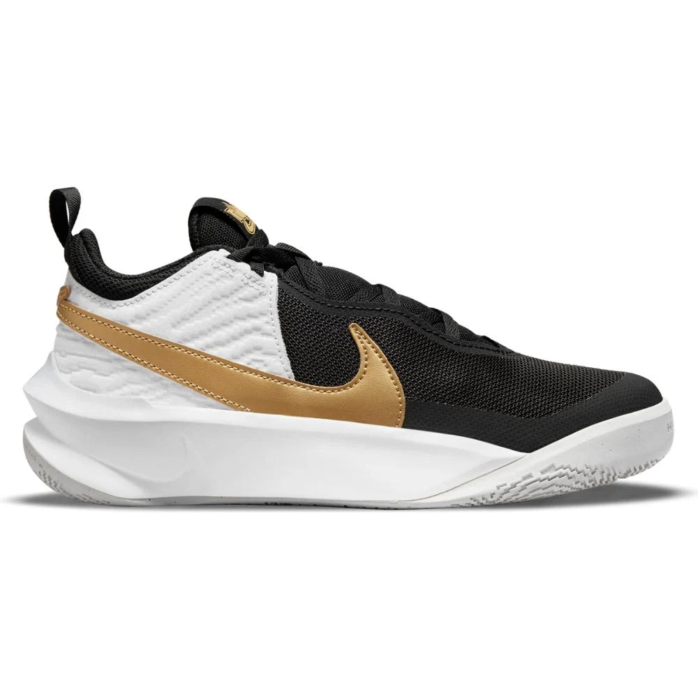 NIKE YOUTH TEAM HUSTLE D 10 - BLACK/METALLIC GOLD-WHITE