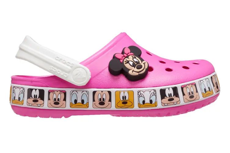 CROCS INFANT MINNIE MOUSE BAND CLOG - ELECTRIC PINK