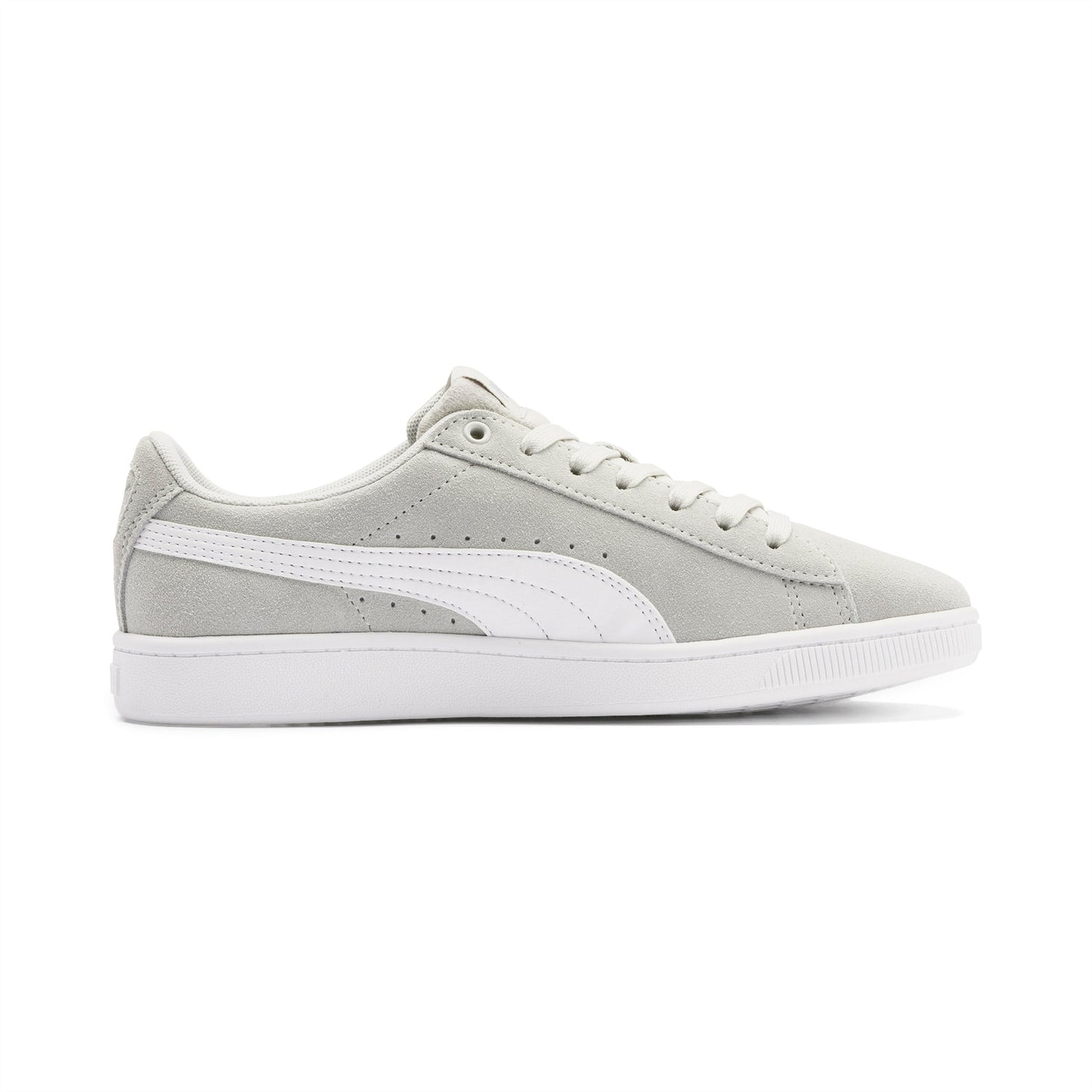 PUMA KIDS VIKKY V2 SUEDE SNEAKERS - Gray Violet-White-Silver