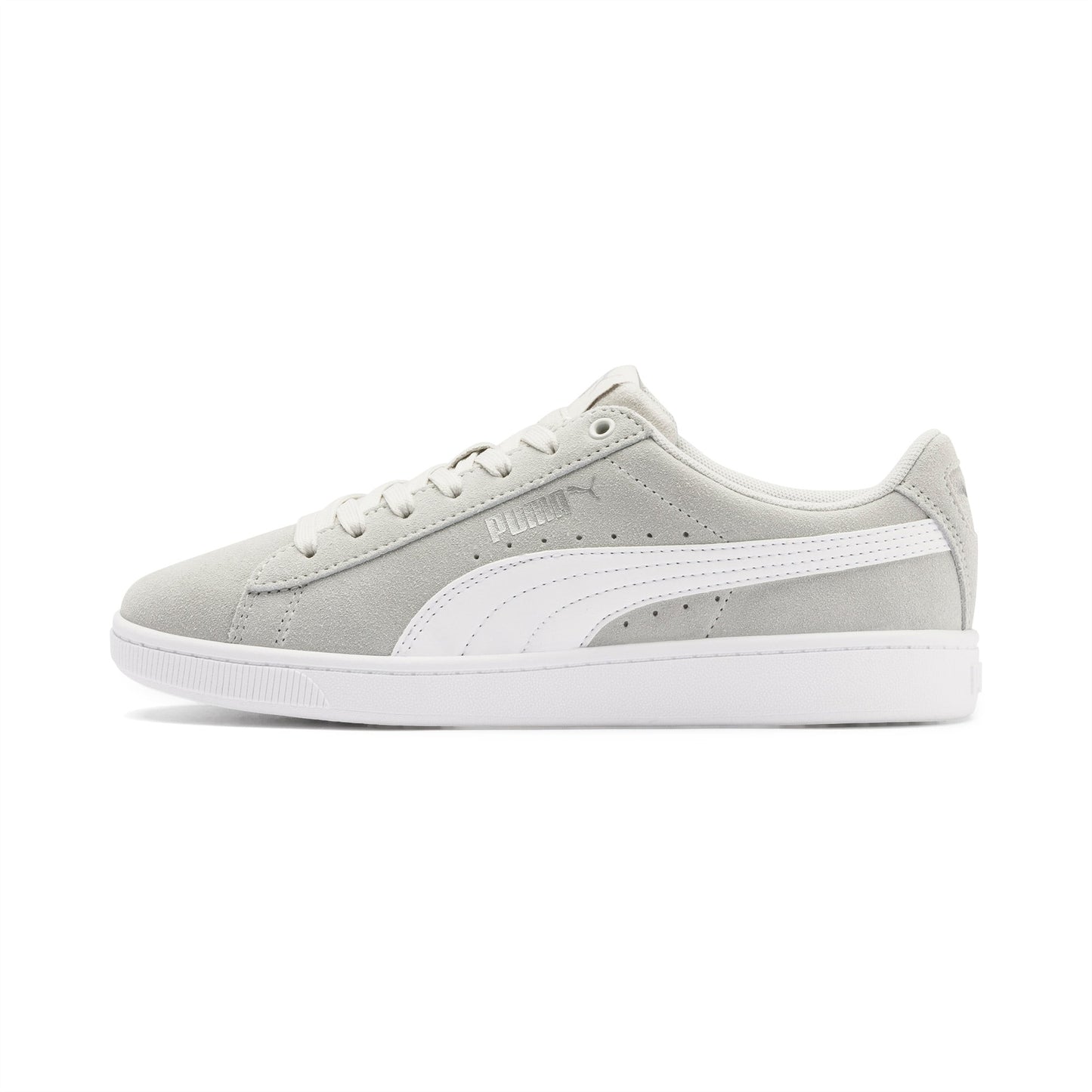 PUMA KIDS VIKKY V2 SUEDE SNEAKERS - Gray Violet-White-Silver