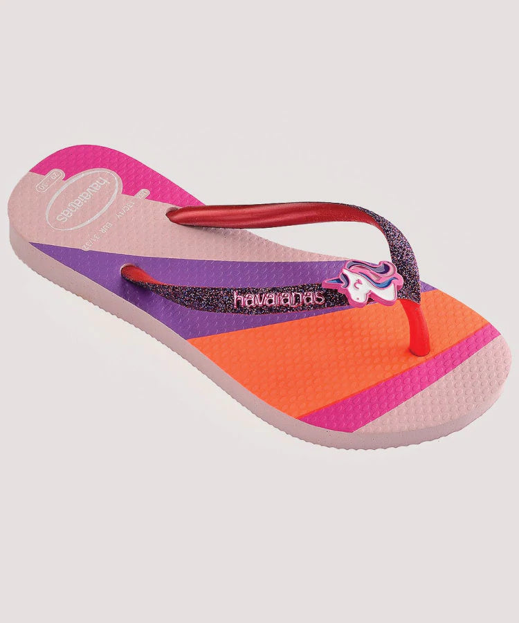 HAVAIANAS KIDS SLIM GLITTER - CANDY PINK