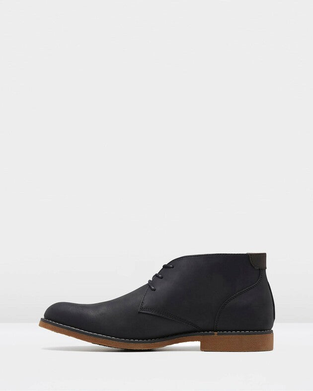 HUSH PUPPIES TERMINAL - BLACK RUB