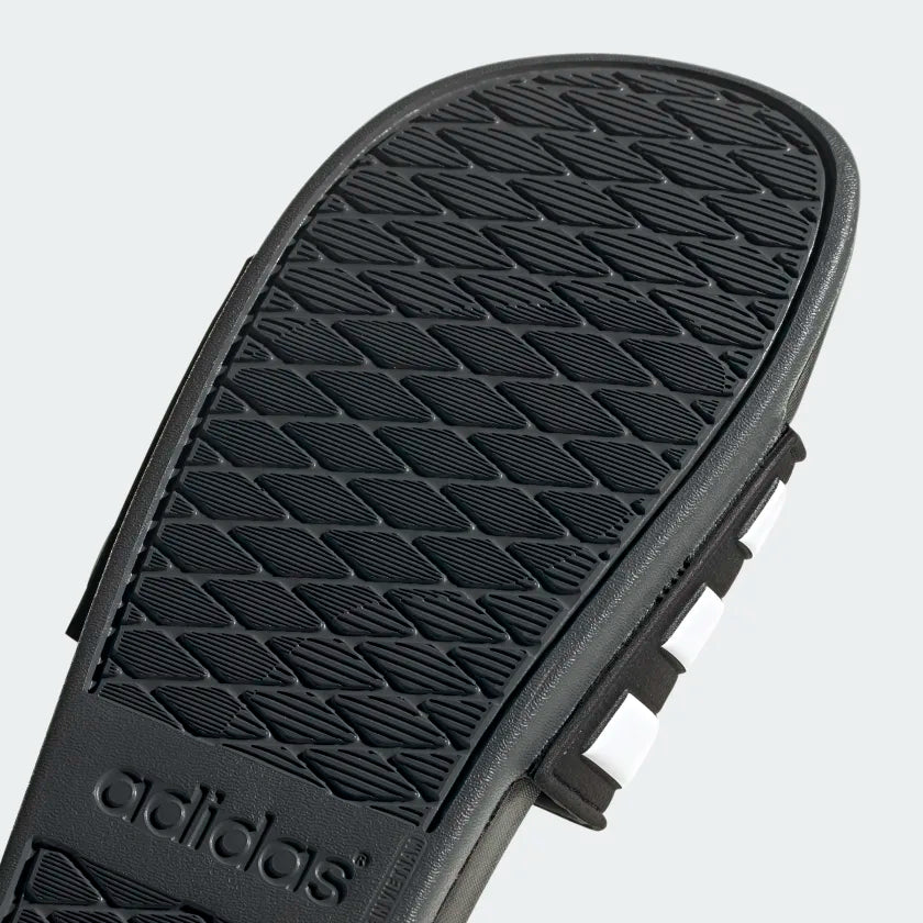 ADIDAS ADILETTE COMFORT ADJUSTABLE SLIDES - Core Black / Cloud White / Grey Six