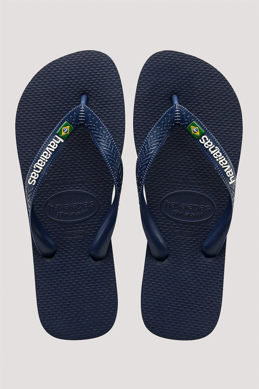 HAVAIANAS BRAZIL LOGO - NAVY