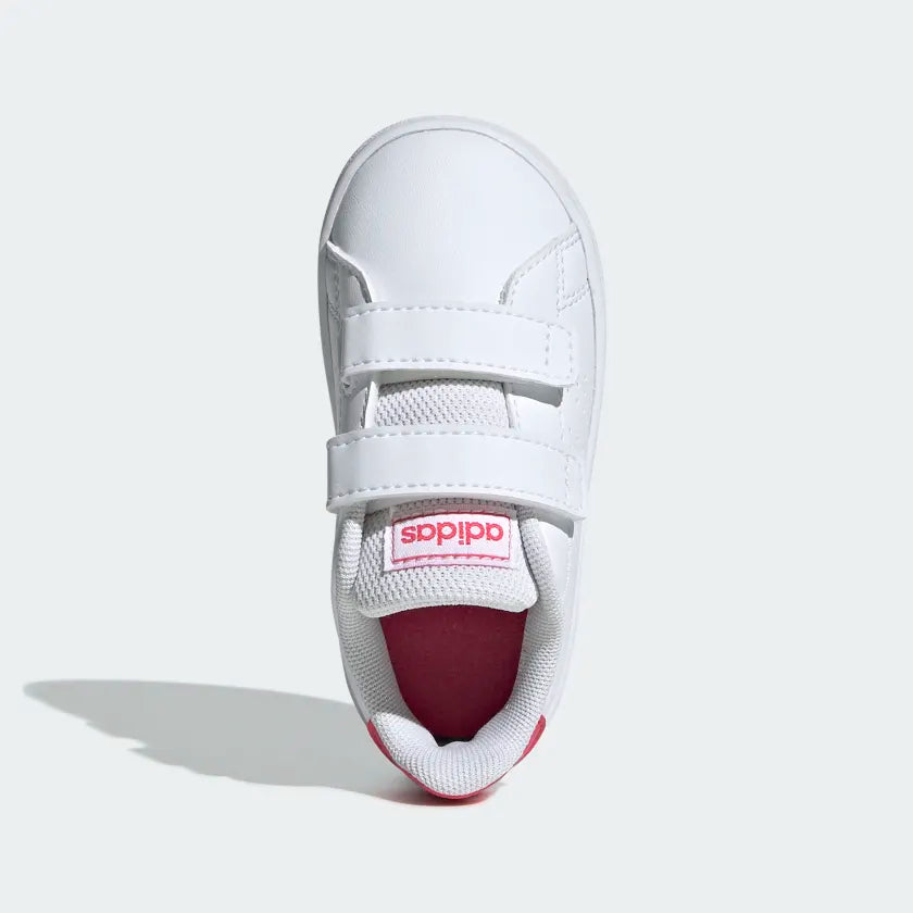 ADIDAS INFANT ADVANTAGE I - WHITE/PINK