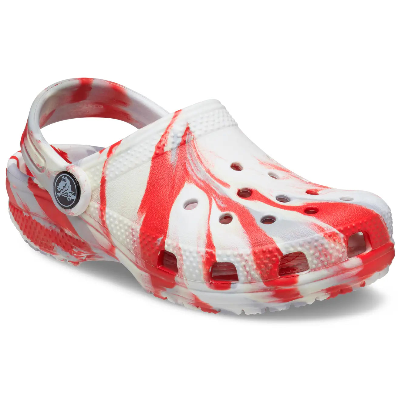 CROCS INFANT CLASSIC CLOG - WHITE/FLAME