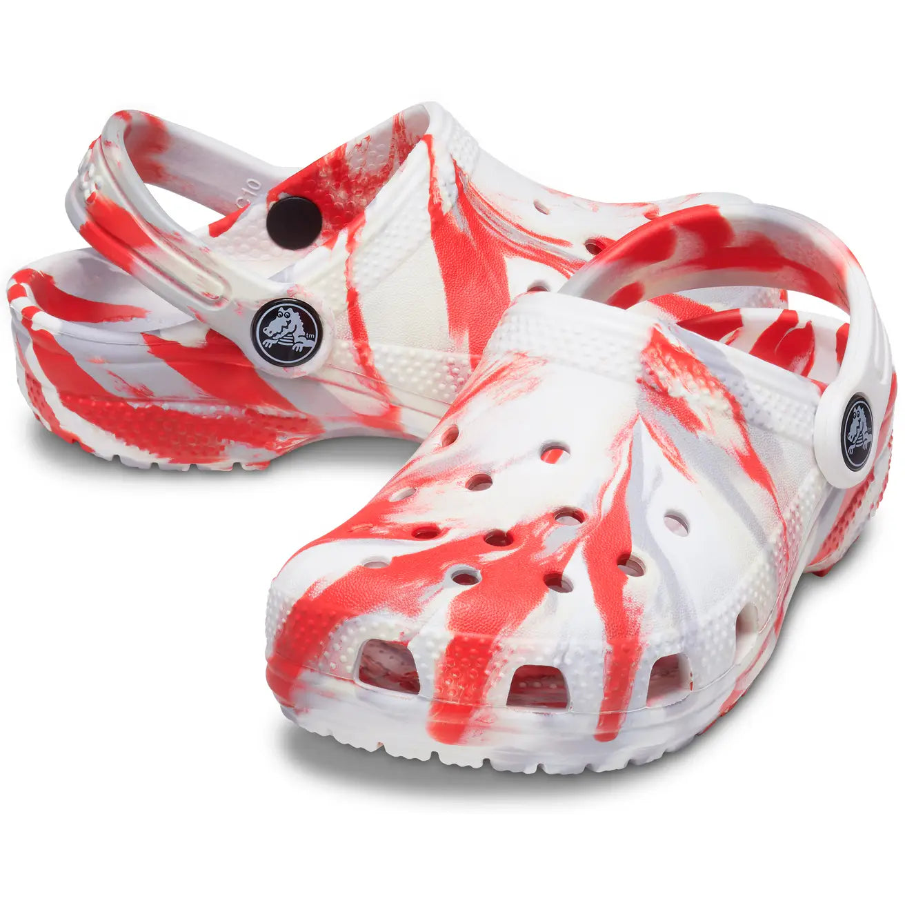 CROCS INFANT CLASSIC CLOG - WHITE/FLAME