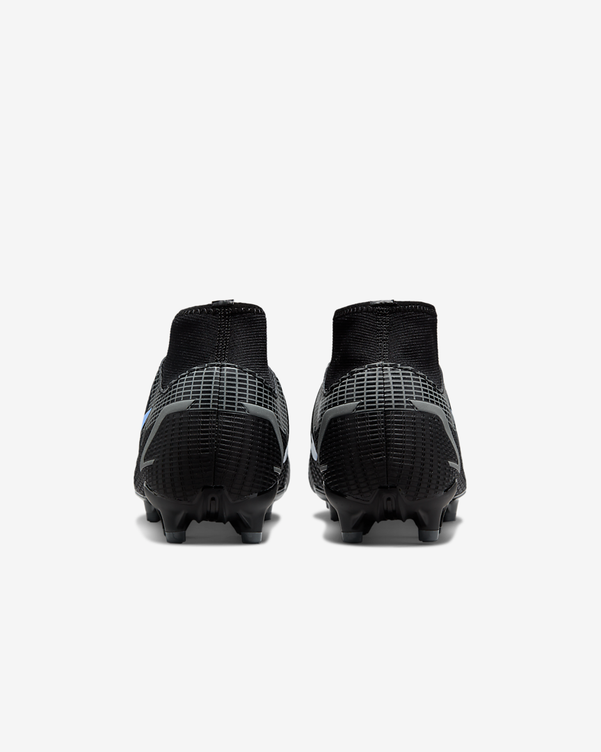 NIKE MERCURIAL SUPERFLY 8 ACADEMY FG/MG - BLACK/BLACK-IRON GREY