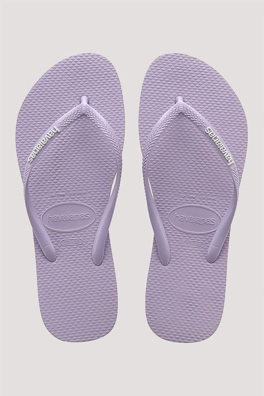 HAVAIANAS SLIM LOGO POP UP JANDAL - LAVENDER