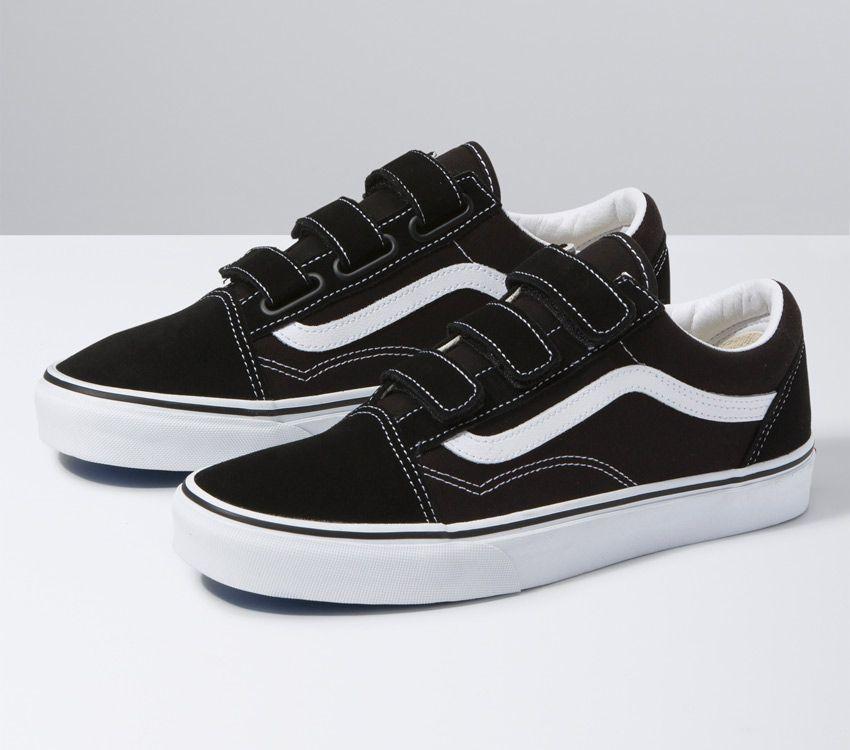 VANS OLD SKOOL V (SUEDE/CANVAS) - BLACK/TRUE WHITE