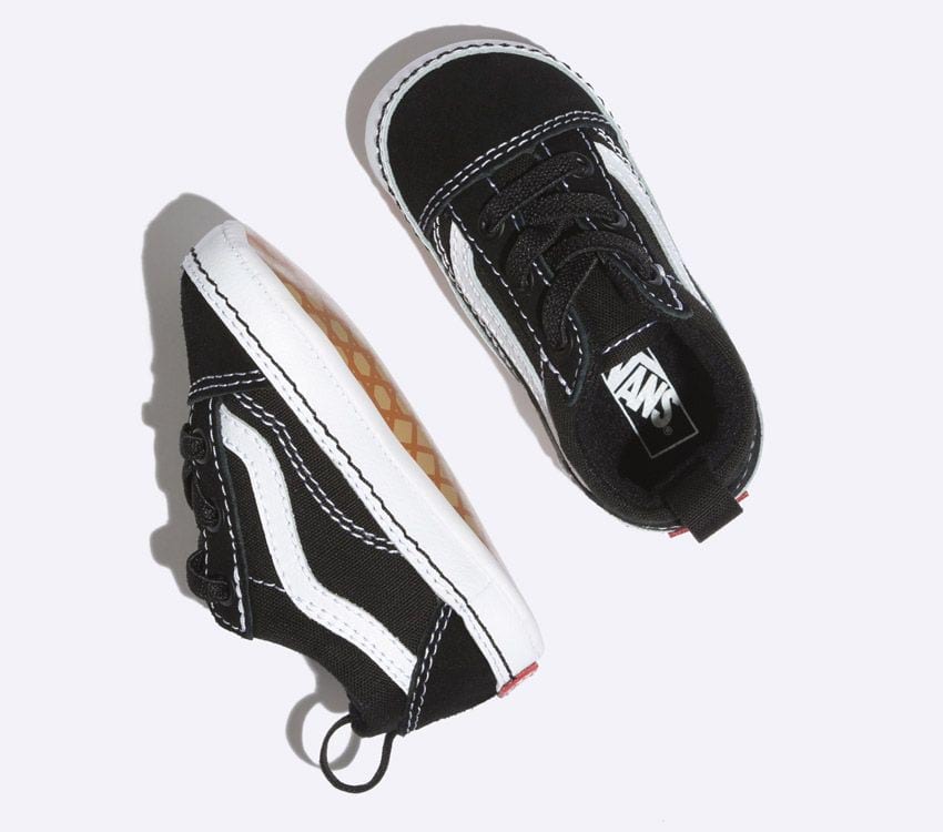 VANS INFANT OLD SKOOL CRIB - BLACK/WHITE